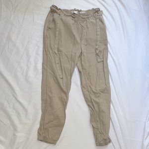 Hollister khaki joggers